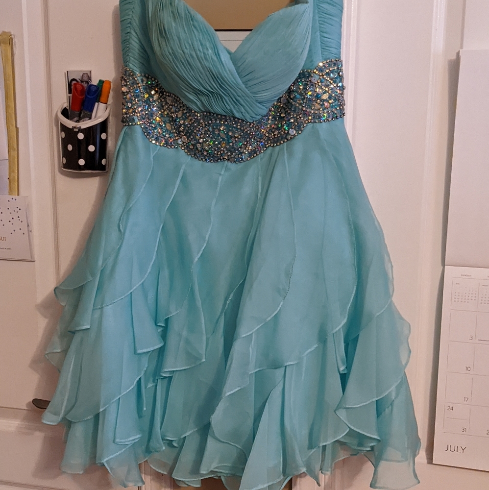 Clarisse Mint Homecoming Dress